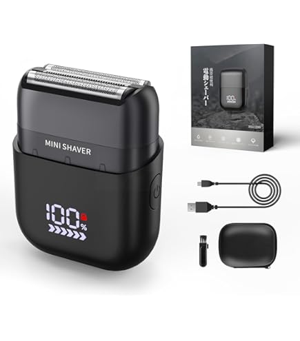 Amazon | EchoByte 高質感メタルボディ 往復式電動シェーバー メンズ