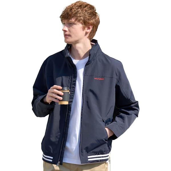 Amazon.co.jp: Tommy Hilfiger Jacket Nylon Jacket Windbreaker Outer