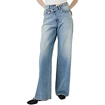 moussy 変形デニム　010ha211-6001-3　クロスオーバー MOUSSY | CROSS WAIST WIDE STRAIGHT (ワイド ) |SHEL'TTER WEBSTORE