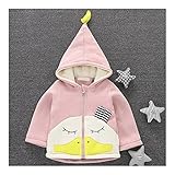 服　ファッション　ベビー　キッズ　子供　バナナ　アヒル　コート　ピンク　80