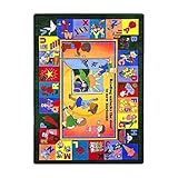 Joy Carpets Kid Essentials Language & Literacy Read and Learn Rug Multicolored 7'8 x 10'9 [並行輸入品]