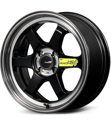 Amazon.co.jp: 【ホイールのみ 4本】MID RACING R06 クリスタル