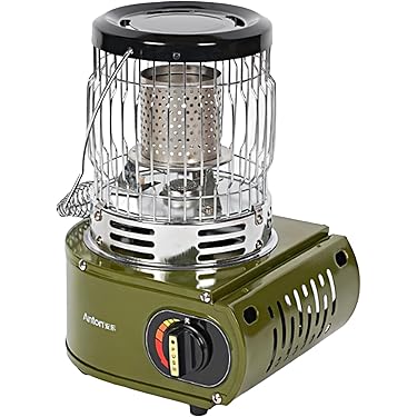 カセットガスストーブ  1台2役 停電対策 防寒対策 暖房機 緑 カセットガスストーブ 1台2役 停電対策 防寒対策 暖房機 緑