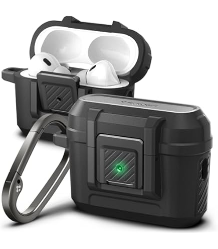 Apple AirPods 第二世代ワイヤレス充電 ＊spigenケース付き Amazon | Spigen Airpods Pro2 ケース Magsafe 磁気充電対応