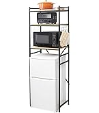 Amazon｜山善(YAMAZEN) レンジラック ゴミ箱上ラック (2口コンセント