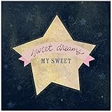 BR & nameinternal – Sweet Dreams My Sweet – ピンク10 x 10キャンバス壁アート、byイエローボタンStudio