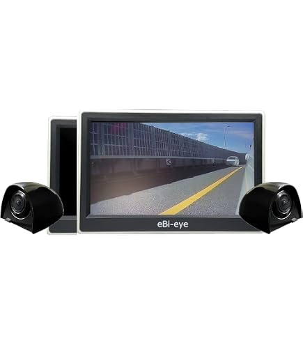 Amazon | 蝦眼(エビアイ) サイドミラー (S503HD-W/B) | ミラーモニター