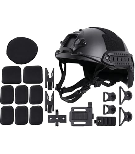 Amazon | FASTタイプ パイロットヘルメット メッシュマスクTAN M