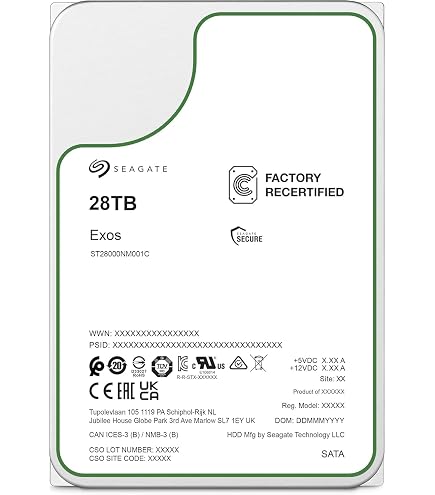 Amazon | Seagate 12 TB Exos X 12 3.5インチエンタープライズクラス