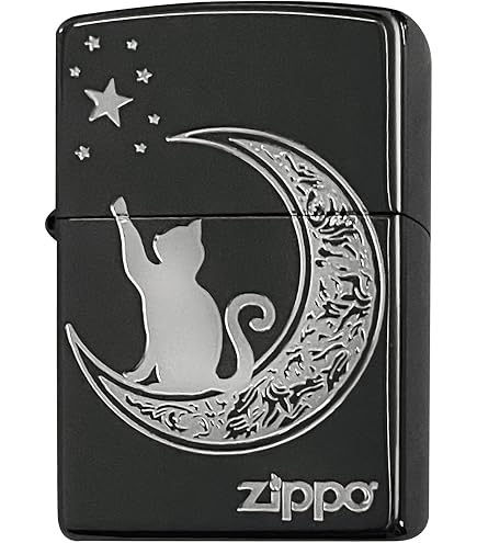 Amazon.co.jp: ZIPPO(ジッポー) ライター ネコ と 小鳥 プレート貼り 