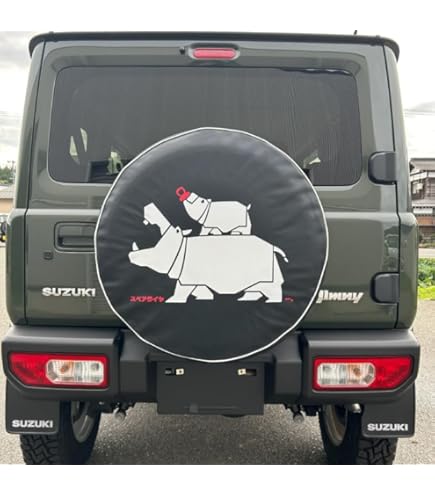 Amazon | 純正スペアタイヤカバー Rhinoデザイン ソフトビニール