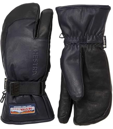 Amazon.co.jp: Hestra 3-Finger GTX Full Leather 100 Black 5