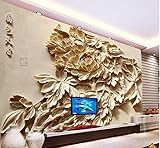 3 D 壁紙ベッドルーム壁画ロールモダンで豪華な牡丹の花を背景の壁面 BJ 65