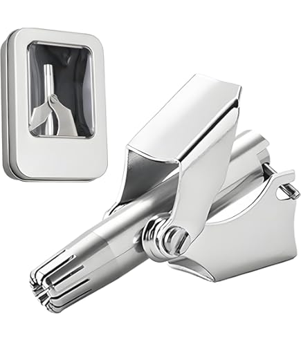 手動式 鼻毛カッター ステンレス鋼 回転式 鼻毛切り 楽天市場】【送料無料】ステンレス手動式鼻毛カッター : 通販奉行