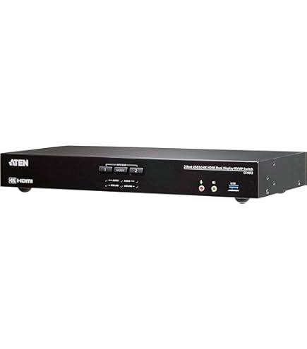 ATEN デュアルDisplayPort KVMPスイッチ CS1942DP CS1942DP - 2-Port USB 3.0 4K DisplayPort Dual Display KVMP