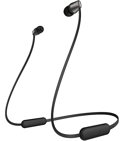 Sony - C400 Wireless Behind-Neck In Ear Headphone Black (WIC400/B