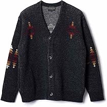 Pendleton ブラック カーディガン PENDLETON/ペンドルトン ボアジップアップカーディガン BOA ZIP