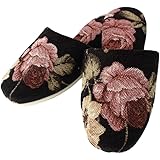スリッパモールローズ 日本製 来客用 ルームシューズ 薔薇