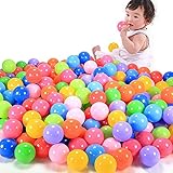 ohtop 200pcs Pitボール、5.6 cmカラフルなソフトプラスチック海洋ボールベビーキッドFun Swim Toy