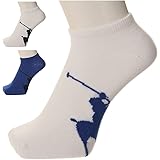 (ポロ ラルフローレン) POLO RALPH LAUREN/Big Polo Player No Show 3P Socks 5COLORS 靴下 ソックス メンズ 3足セット ショートソックス くるぶし アンダーウェアー (F, ブライトネイビー