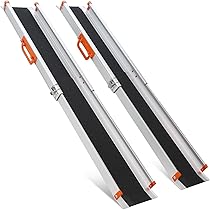 Amazon | Ruedamann スロープ 車椅子 長さ122.5-214cm 無段階長