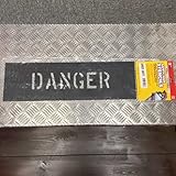 ステンシルプレート DANGER 危険 HANSON stencils ステンシル アメリカン雑貨