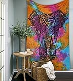 Large Tie Dye Elephant Desingヒッピー壁吊りタペストリーアートGypsy壁Throwホームインテリア壁Hanging 90x84 GCIT0204