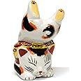 九谷焼 逆立ち招き猫 三毛 N-025F