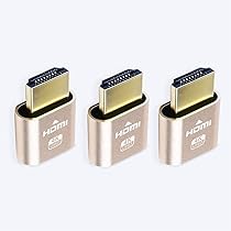 Amazon.co.jp: DTECH 3個入り HDMI ダミープラグ 4K 60Hz HDMI Dummy 