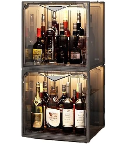 Amazon.co.jp: Hggdsac 酒棚 ウイスキー 棚 お酒収納ラック 酒類貯蔵