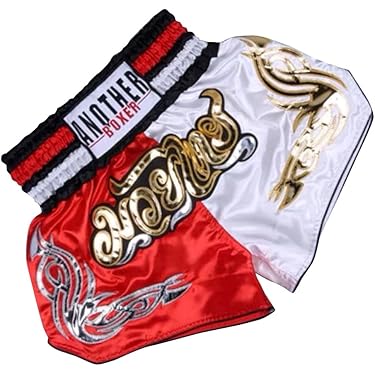 【ftyy】スーパーボ ムエタイキックパンツ　白×赤のSサイズ ftyy】スーパーボ ムエタイキックパンツ 白×赤のSサイズ ftyy