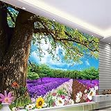 Sproud 大規模なカスタムの壁紙の美しい木の花夢の風景 3 D の風景が描かれた背景の壁 Papel Parede 350 Cmx 245 Cm