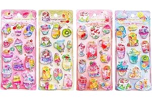 2026年・再再再再入荷!【被らない柄・4枚セット】パンダ立体シール ぷっくりデザイン かわいい 癒し系 厚みあり もっちり触感 動物モチーフ 帳・手帳・日記帳・ノート・スマホケース対応 DIYデコレーション ご褒美 文具 手芸 プレゼント用 女の子