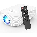 POYANK ホームプロジェクター 5500LM ネイティブ720P解像度 1080PフルHD対応 スピーカー内蔵 HDMI/USB/VGA/TF/AV/AUXなど豊富な入力端子 スマホ/タブレット/パソコン/TV Stick/ゲームプレイヤー/DV