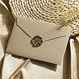 レターセット、ヴィンテージ風手紙セット、ラブレター、便箋、封筒、メッセージカード 、ファッション、シンプル(リネングレーの封筒、 白い便箋)