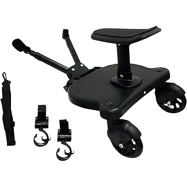 ベビーカーステップ　黒色 楽天市場】【在庫有り】ベビーカー 補助 Englacha 2-in-1