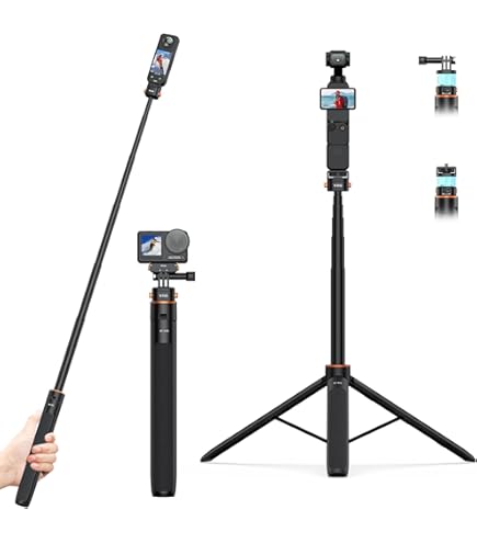 Amazon | DJI Pocket 2/1用のMAXCAM Selfieスティック三脚延長ロッド