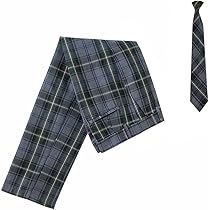 SOUTIENCOL チェック柄 スラックス サイズ2 Amazon.co.jp: [ケヤカ] ズボン 同柄ネクタイ 2点セット 男子