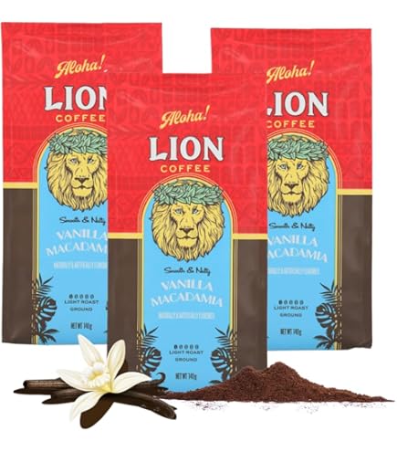 Amazon.co.jp: ライオンコーヒーバニラマカダミア7oz(198g)×3個セット Amazon.co.jp: ライオンコーヒーバニラマカダミア7oz(198g)×3個セット