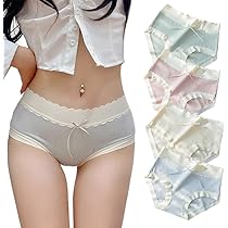 Amazon.co.jp: [FEISEDY] 純綿 ショーツ レディース パンツ 4枚