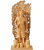 Amazon.co.jp: 極小仏 不動明王 11.5cm（木製：ツゲ 金泥仕上）＿仏像