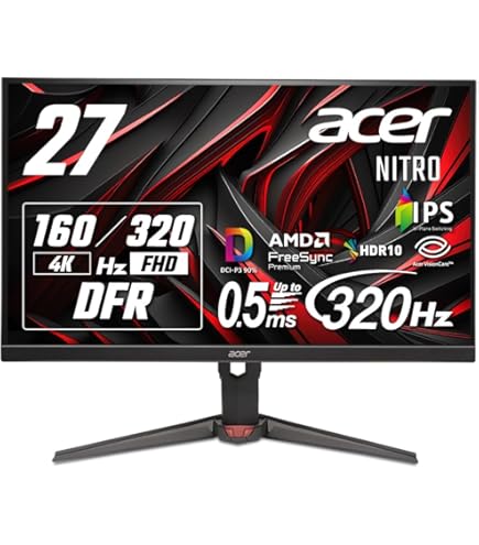 ★【新品未開封】Acer 32インチ 4K 144Hz プロゲーミングモニター Amazon.co.jp: Acer ゲーミングモニター XZ321QUbmijpphzx 31.5