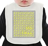 Swag Money Pattern ネクタイを有する有機ビブ Medium