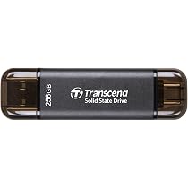 トランセンド ポータブルSSD 256GB Type-A/Type-C 両対応 トランセンドジャパン 256GB USB-A SSD 1050MB/s 超小型