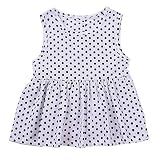 子供ドレス ワンピース 女の子 ドレス ドット柄 袖なし 可愛い ベビー 夏 素敵 ミニドレス