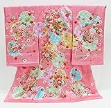 お宮参り 着物 女の子（初着 産着）【絹100% 友禅 】