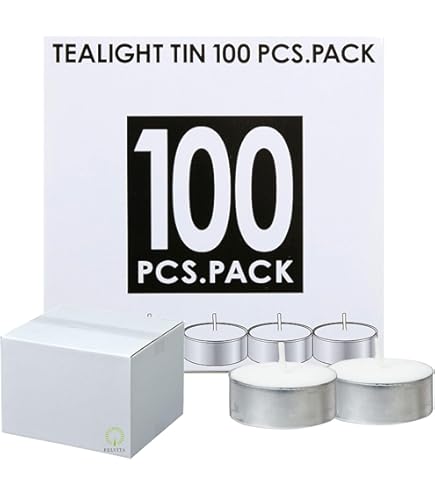 Amazon.co.jp: カメヤマ ティーライトティン 100個入 (ローソク