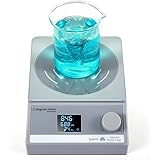 ANZESER 磁気マドラー タイマー付き 3.5L デジタル磁気ミキサー 磁気攪拌プレート LCDディスプレイ付き