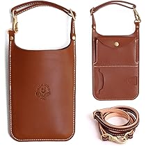 ブラウン 斜めがけ HUKURO 栃木レザー スマホショルダー スマートサイフ HUKURO スマホショルダー スマートサイフ M plus スマホポーチ