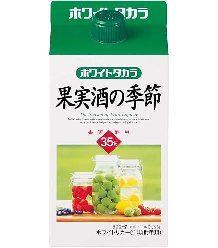 Amazon.co.jp: タカラ ホワイトリカー果実酒の季節35度1.8Lパック×6本